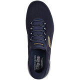 Skechers Mens Arch Fit Summits Kynor Trainers Navy/Yellow