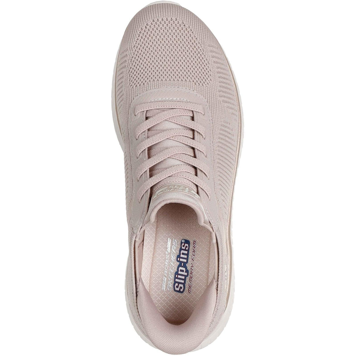 Skechers Womens BOBS Sport Squad Chaos Shoe Natural/Gold
