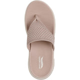 Skechers Womens Go Walk Arch Fit 2.0 Sandal Taupe