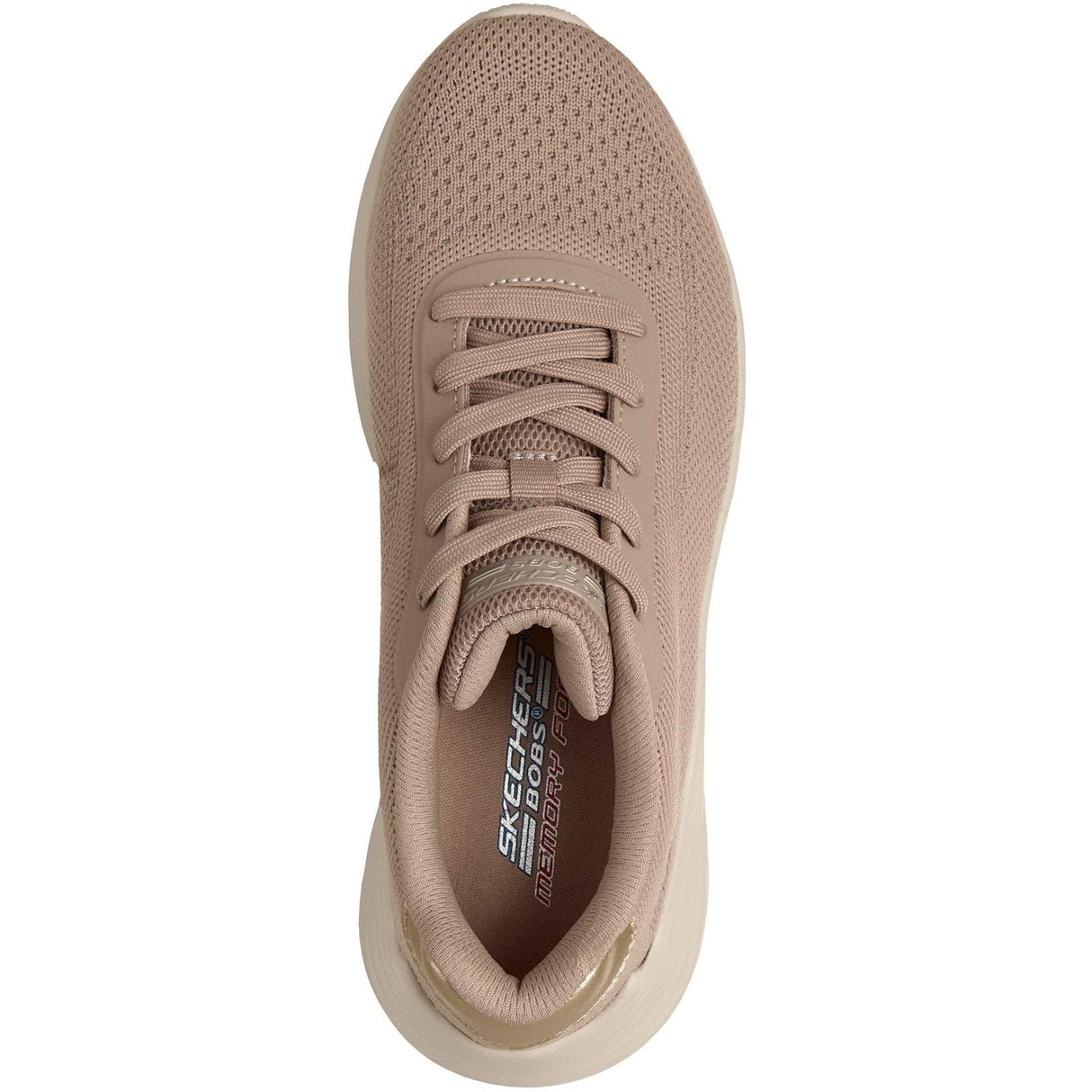 Skechers Womens Bobs Squad Waves Current Look Trainers Taupe