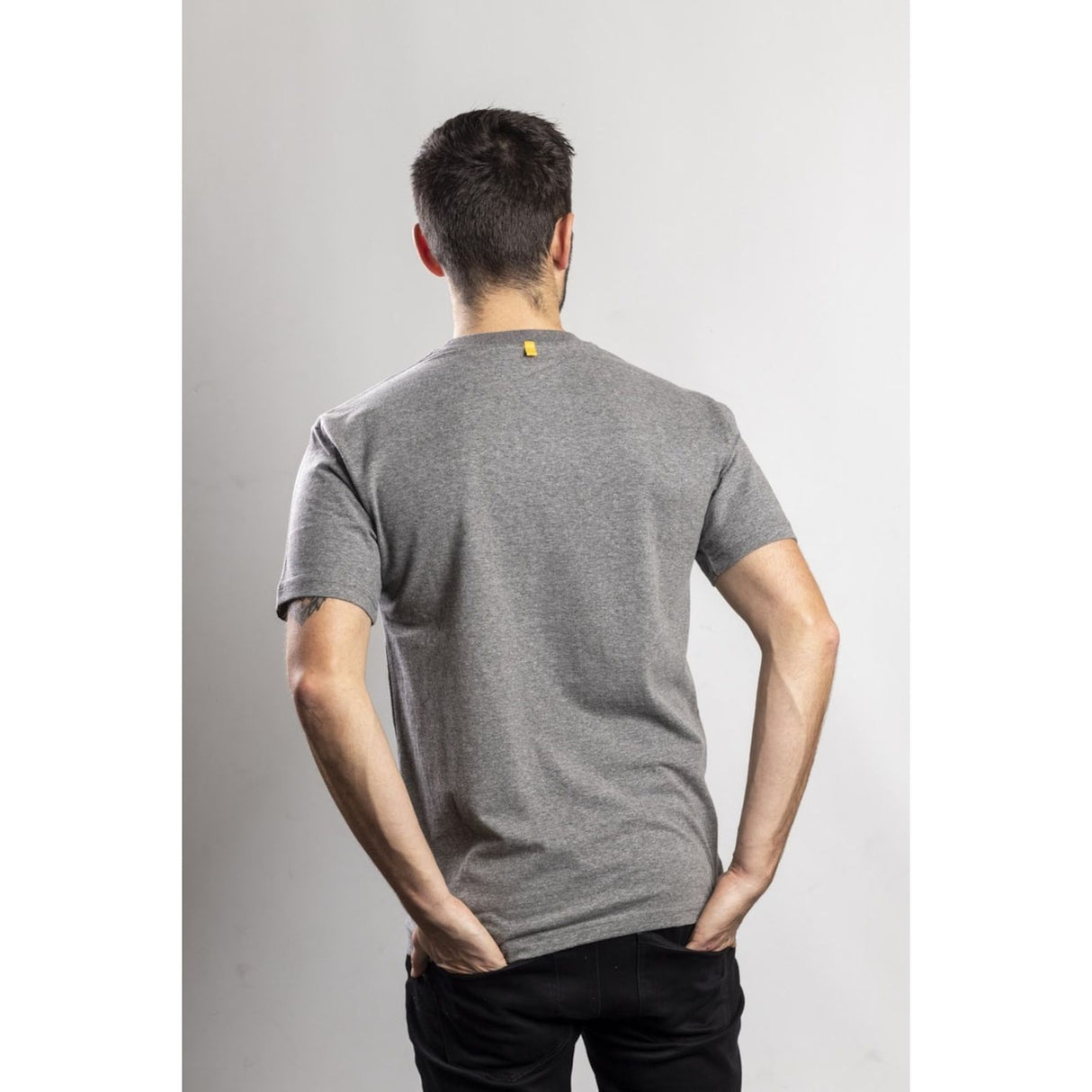 Caterpillar Mens Trademark Logo T-Shirt Dark Heather Grey