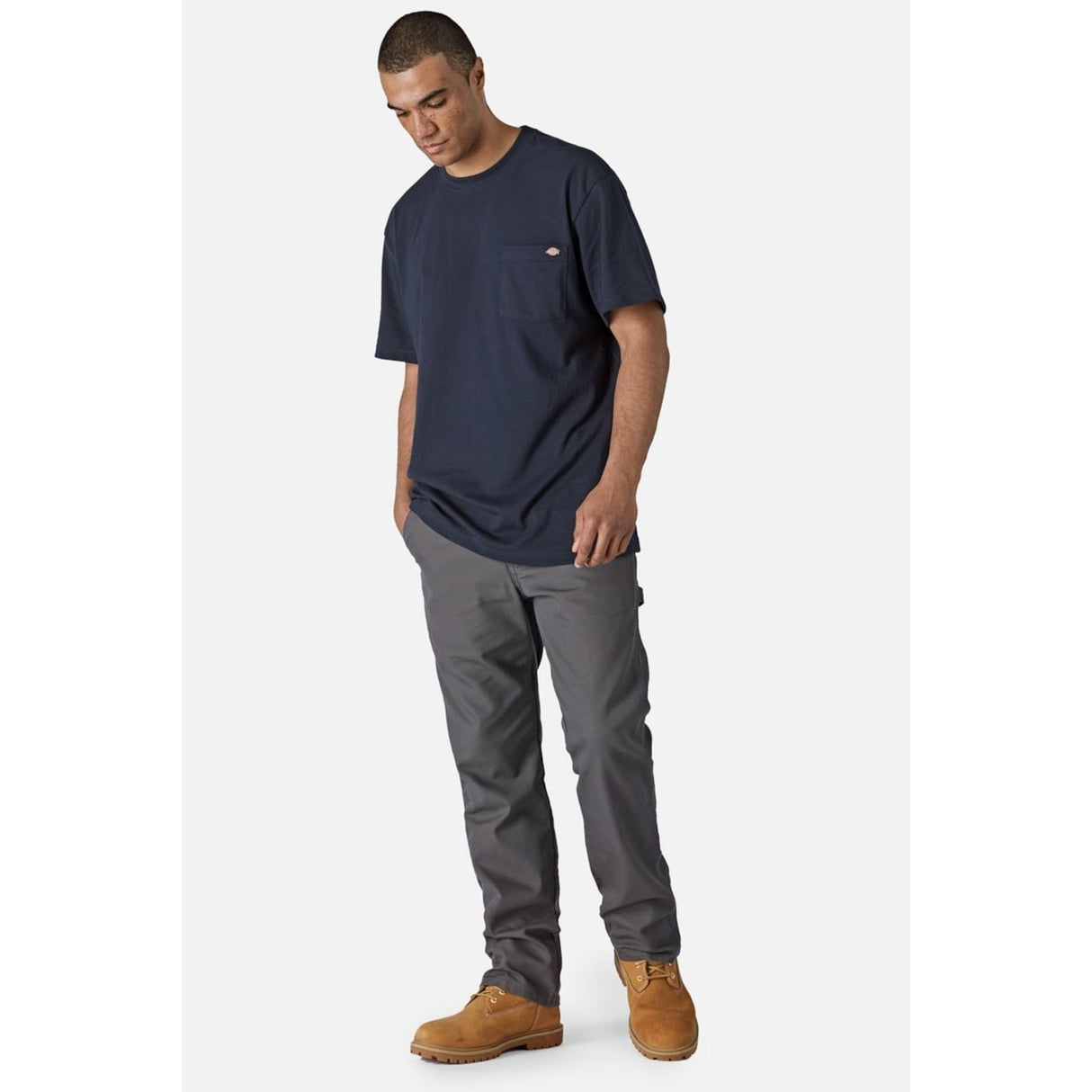 Dickies Mens Short Sleeve Cotton T-Shirt Navy Blue