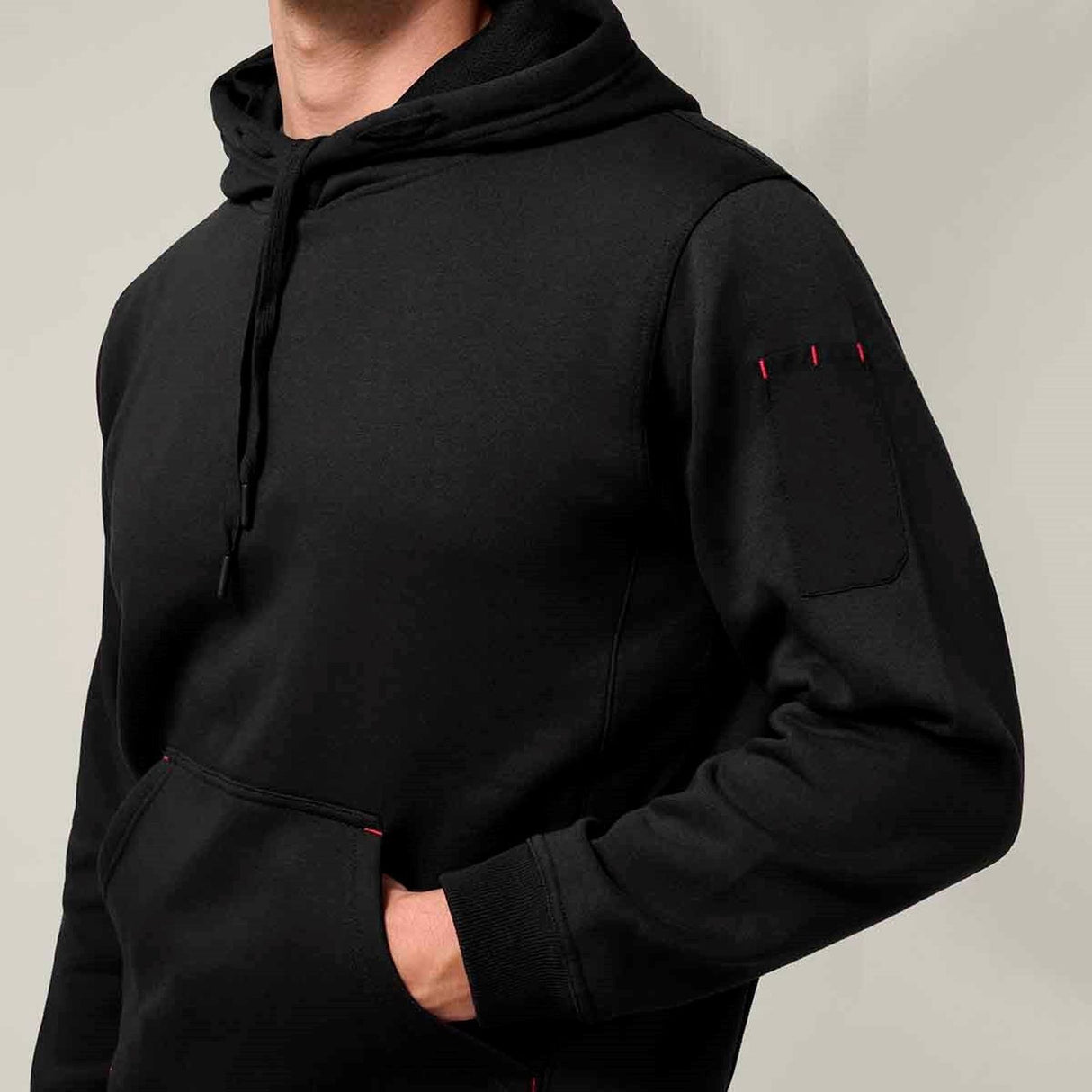 Hard Yakka Mens Brushed Fleece Hoodie Black
