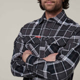 Hard Yakka Mens Core Flannel Shirt Charcoal