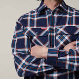 Hard Yakka Mens Core Flannel Shirt Navy