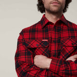 Hard Yakka Mens Core Flannel Shirt Red