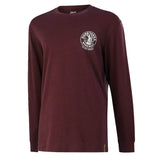 Hard Yakka Mens Heritage Icon Long Sleeve Tee Burgundy