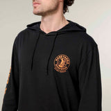 Hard Yakka Mens Hooded Long Sleeve Tee Black