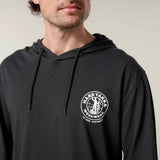 Hard Yakka Mens Hooded Long Sleeve Tee Charcoal