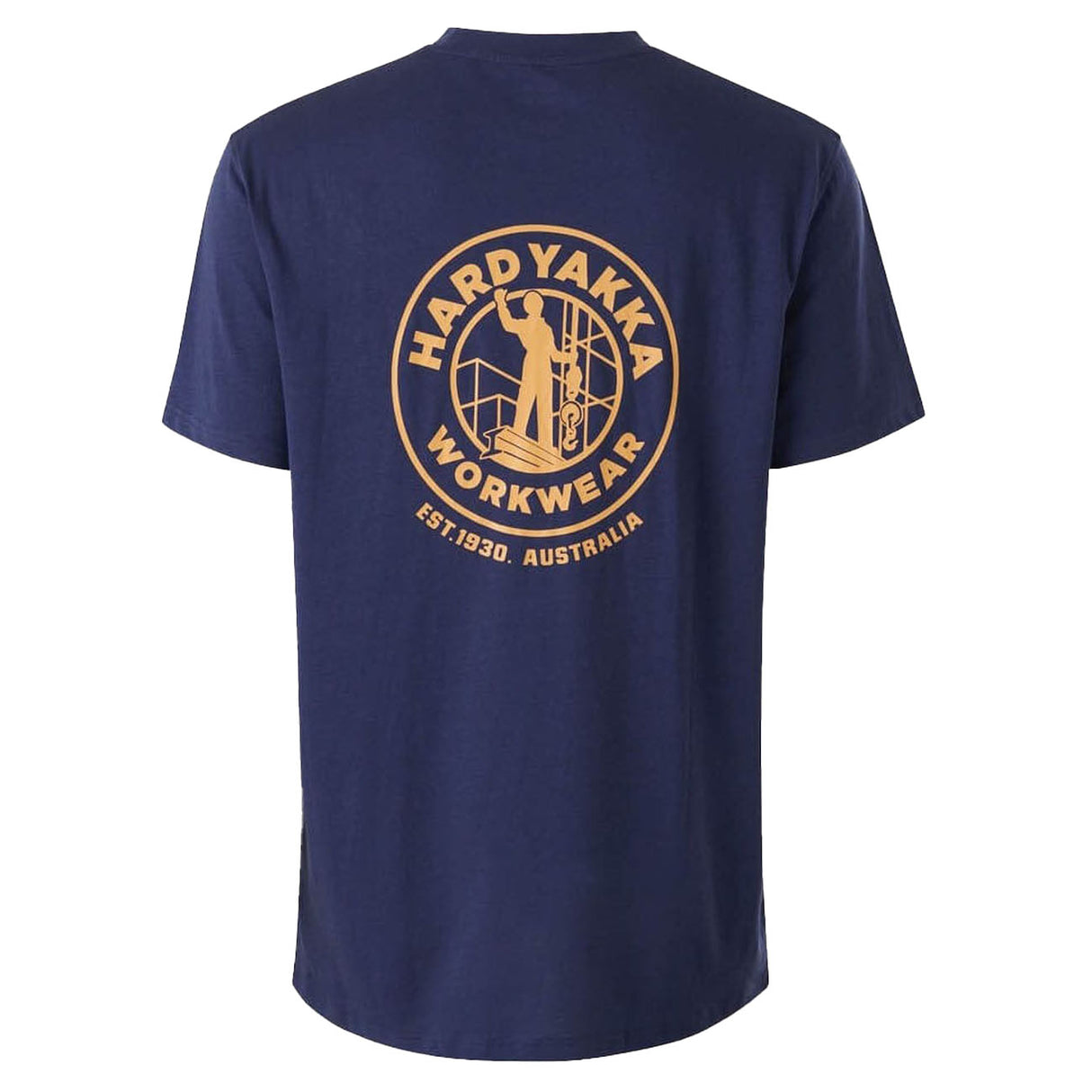 Hard Yakka Mens Heritage Icon Short Sleeve Tee Navy