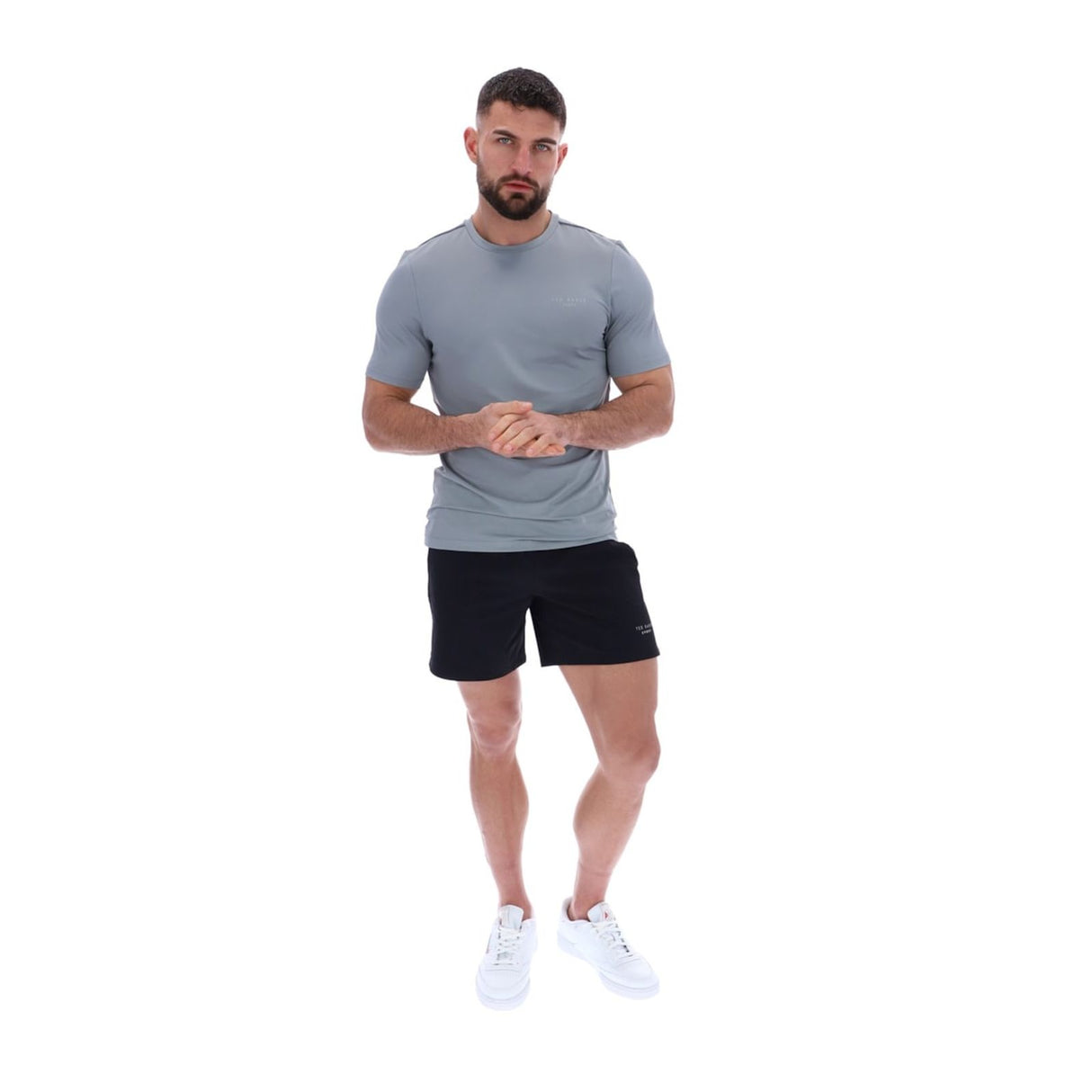 Ted Baker Sport Mens SAM Aeroflow Running T-Shirt Grey