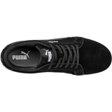 Puma Safety Mens Iconic Low Suede Safety Shoe Black/White