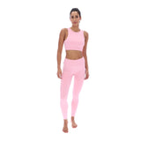 Ted Baker Sport Womens ARIA Ruffle Yoga Bra Pale Pink