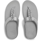 Fitflop Womens Fino Toe-Post Sandals Silver