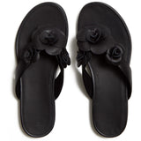 Fitflop Womens Gracie Flower Flip-Flops Black