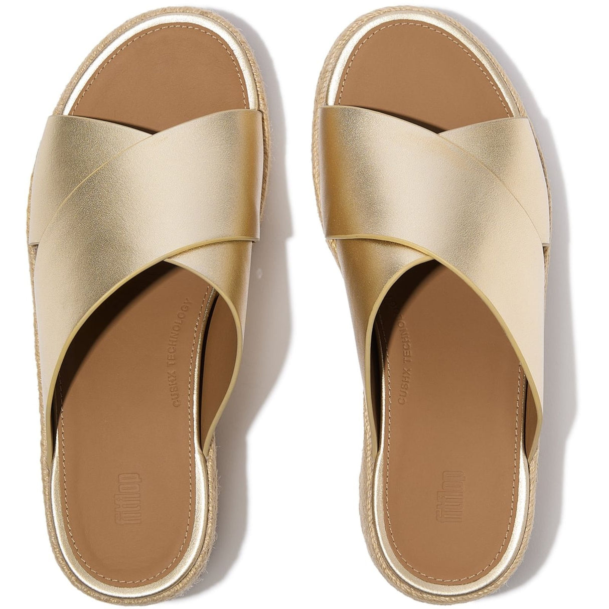 Fitflop Womens Platfforms Espadrille Platino
