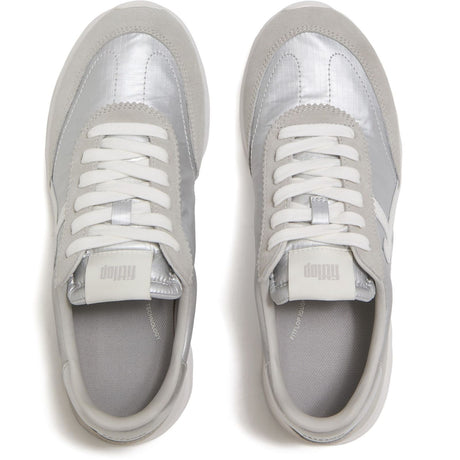 Fitflop Womens Retro-Q FF Sneaker Silver/Urban White