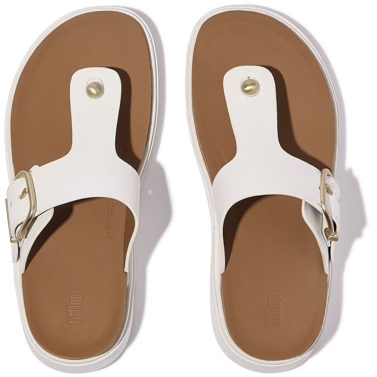 Fitflop Womens Gen-FF Toe-Post Sandals Urban White