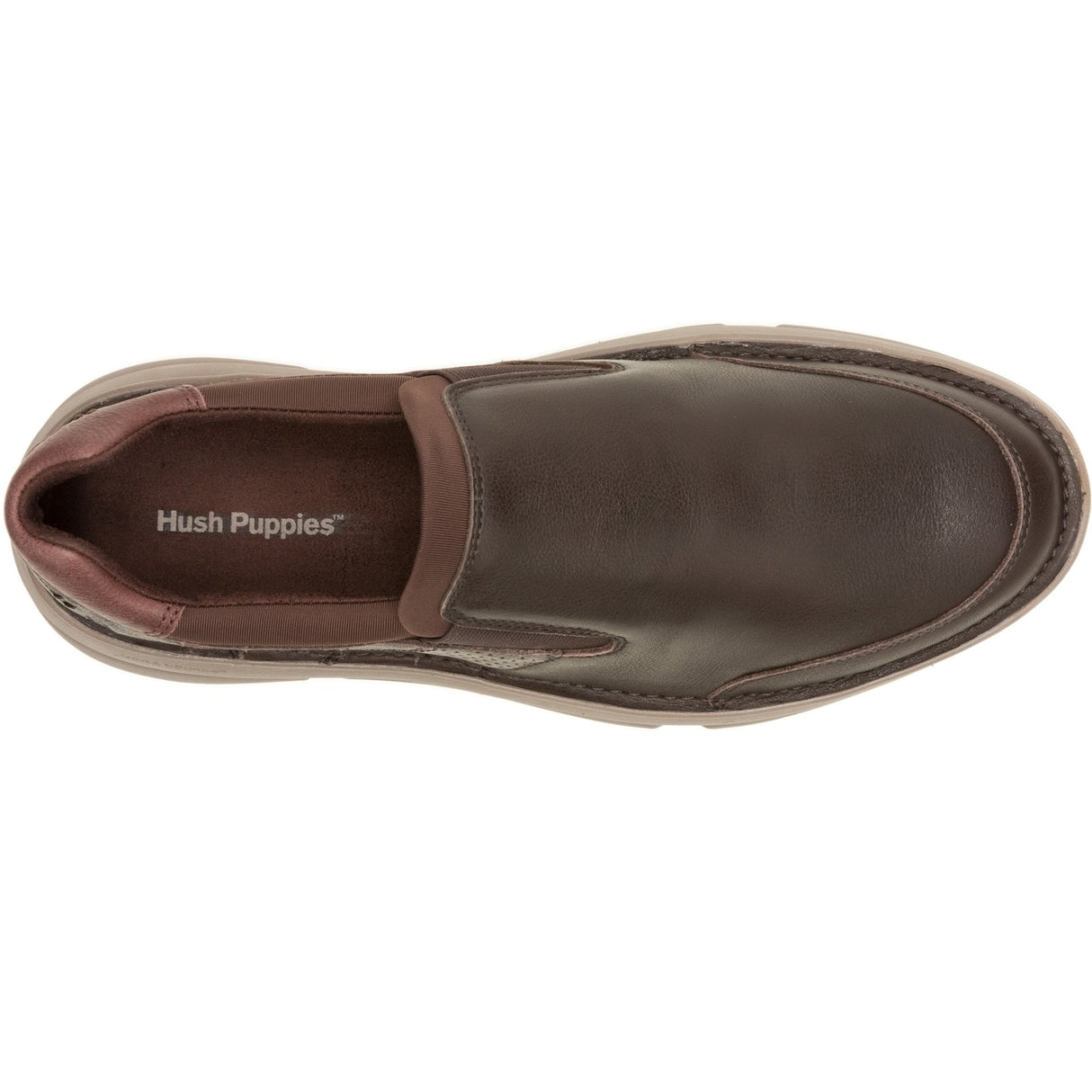 Hush Puppies Mens Baylor Step-In Brown