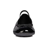 Geox Junior Girls Plie' Junior School Shoe Black