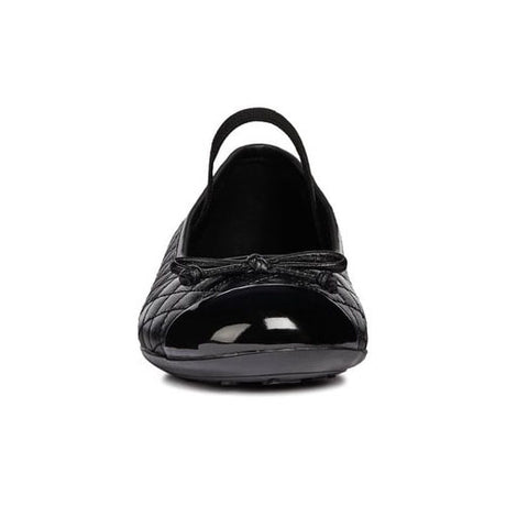 Geox Junior Girls Plie' Junior School Shoe Black