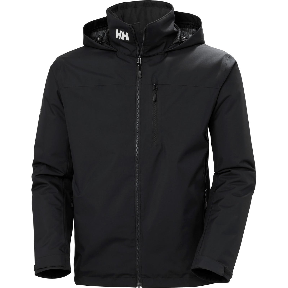 Helly Hansen Sport Mens Crew Hooded Midlayer Sailing Jacket 2.0 Black