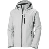 Helly Hansen Sport Womens Crew Hooded Midlayer Sailing Jacket 2.1 Grey Fog