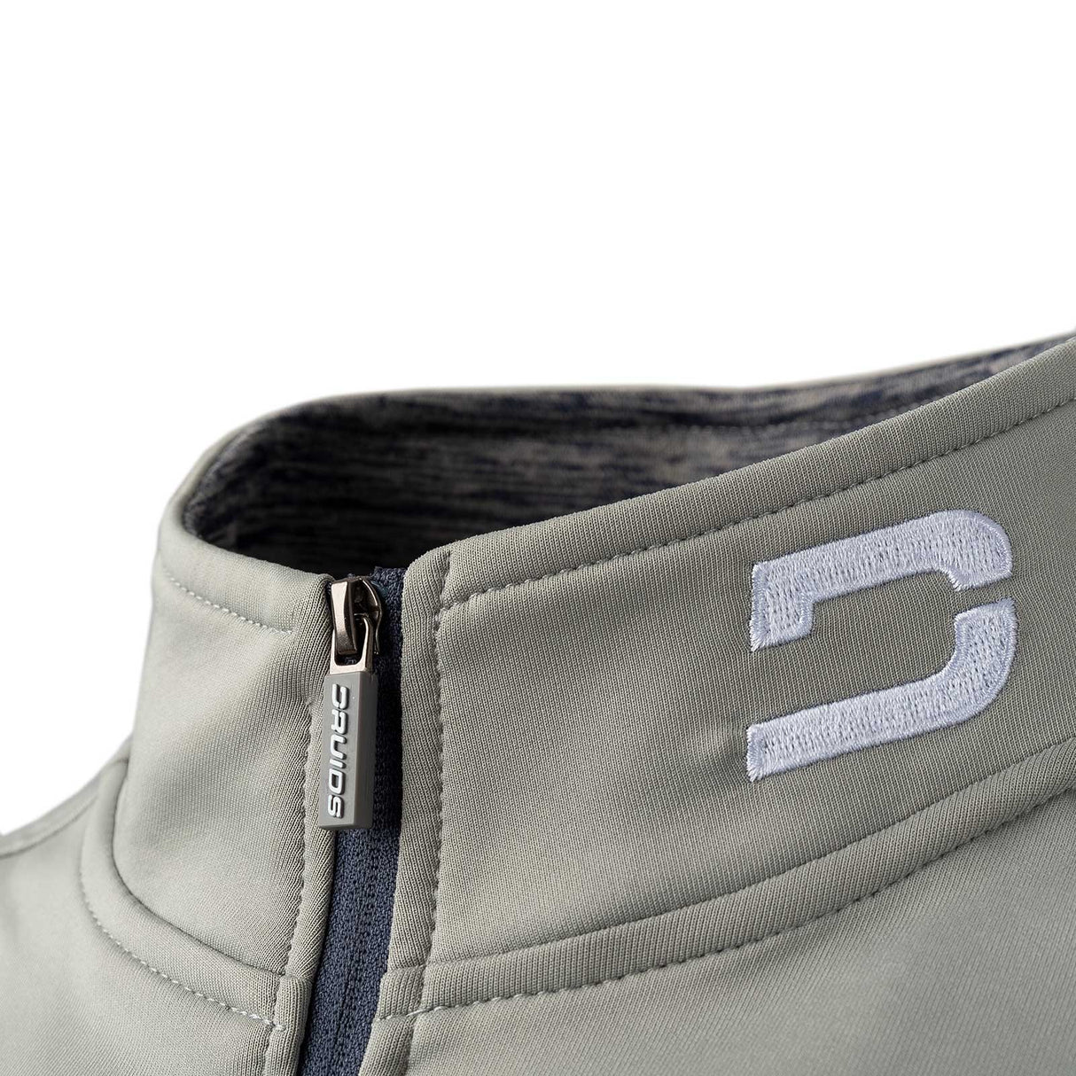 Druids Heather Midlayer Half Zip Top Charcoal