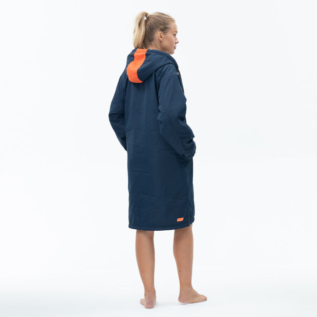 Zone3 Polar Fleece Parka Robe Navy/Orang