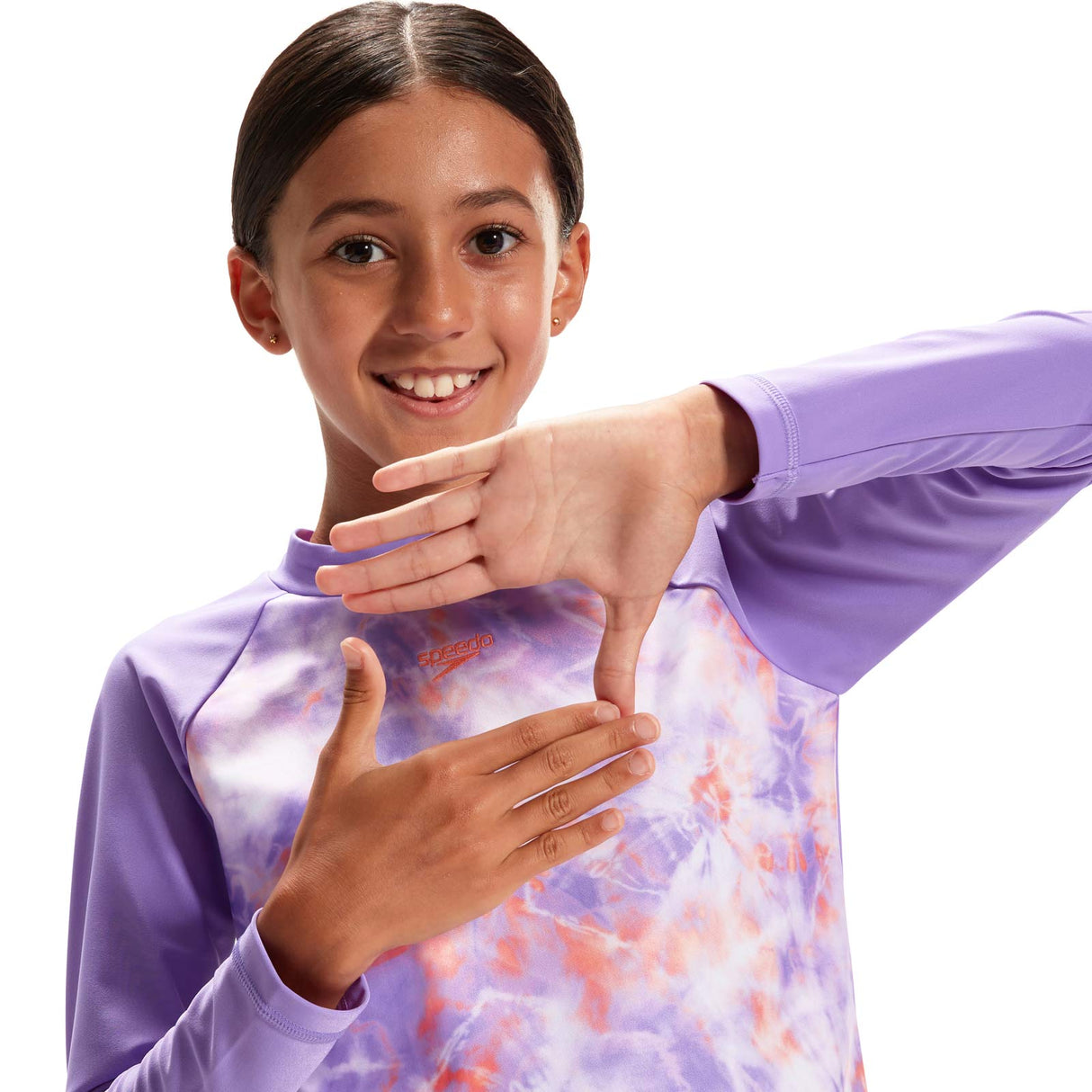 Speedo Girls Long Sleeve Rash Top