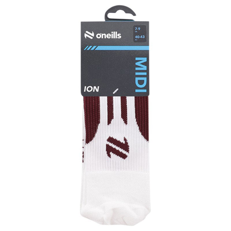 O'Neills Koolite Kids Midi Sock Maroon/W