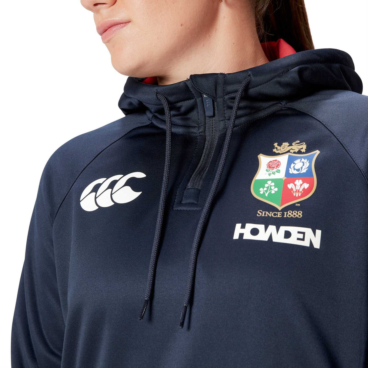 Canterbury British & Irish Lions Rugby 2024/25 Womens Half-Zip Hoodie
