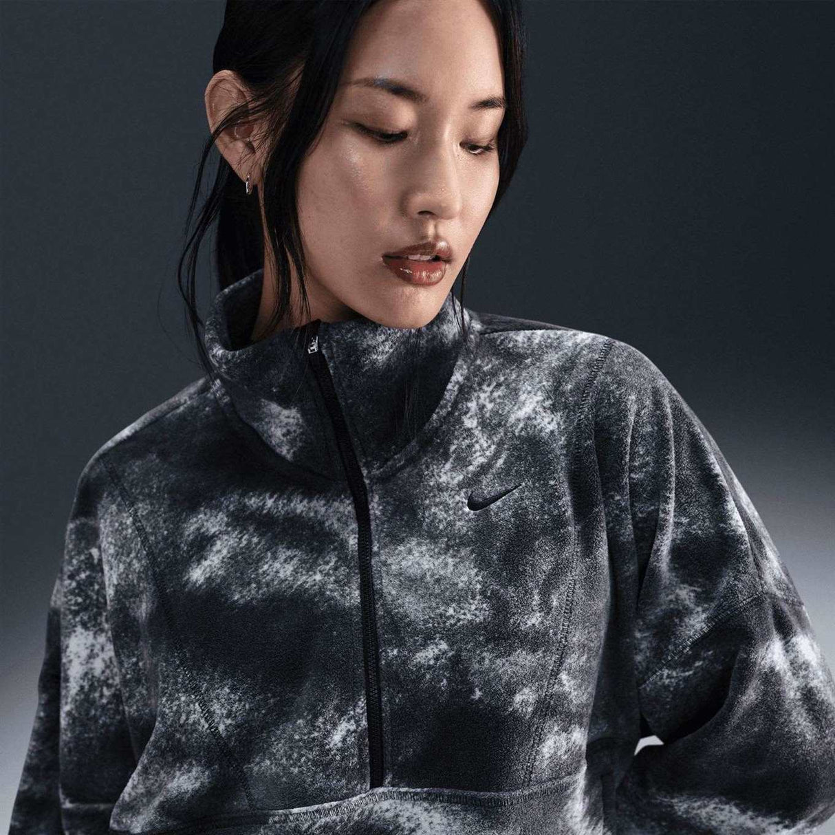 Nike One Womens Therma-FIT Oversized Printed Top