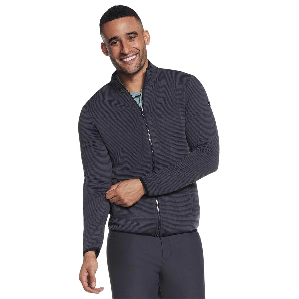 Skechers Hoodless Hoodie Ottoman Mens Jacket