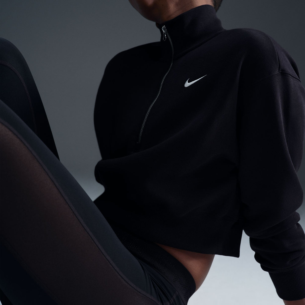 Nike Sportswear Phoenix Fleece Womens Half-Zip Cropped Sweatshirt