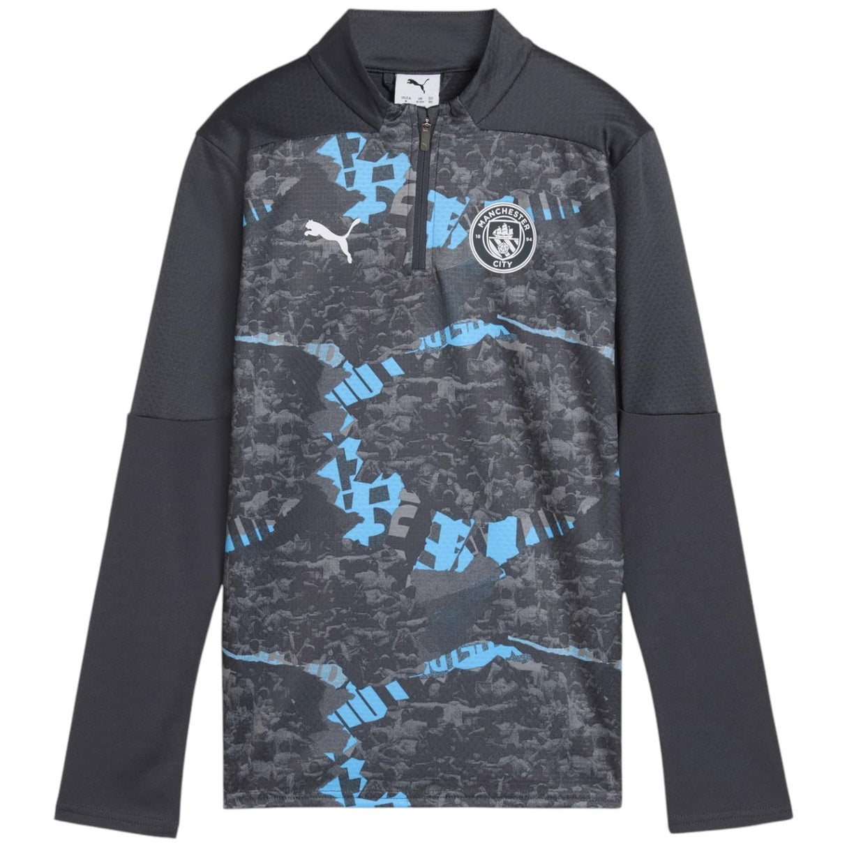 Puma Man City Football 2024/25 Pre-Match Kids Half-Zip Top
