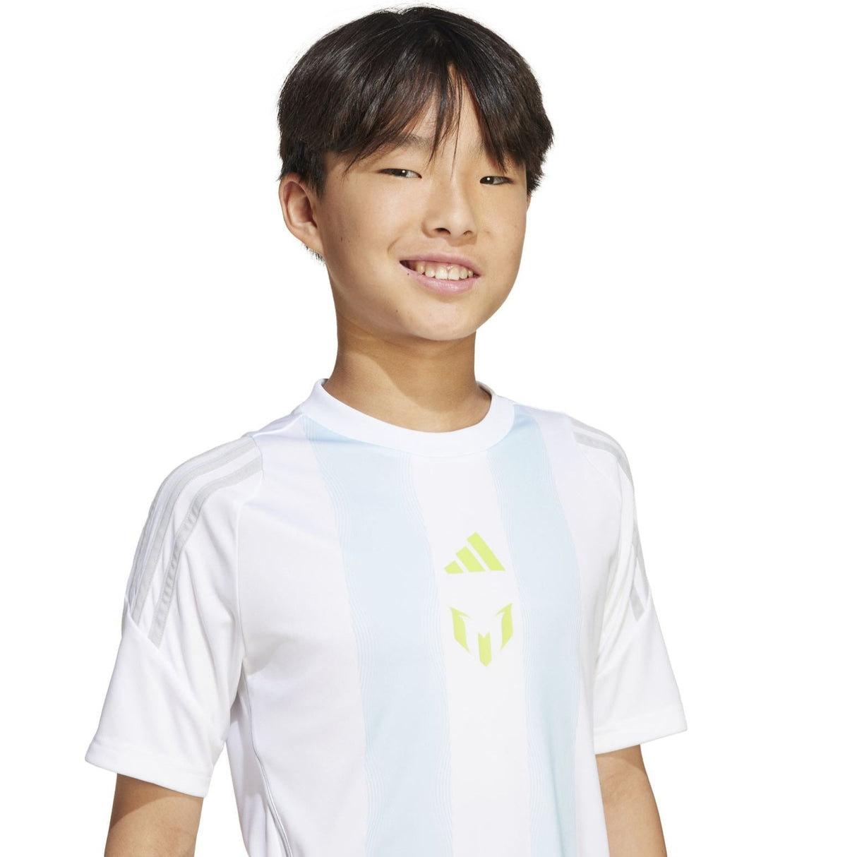 adidas Messi Kids Short Sleeved Football Training Jersey