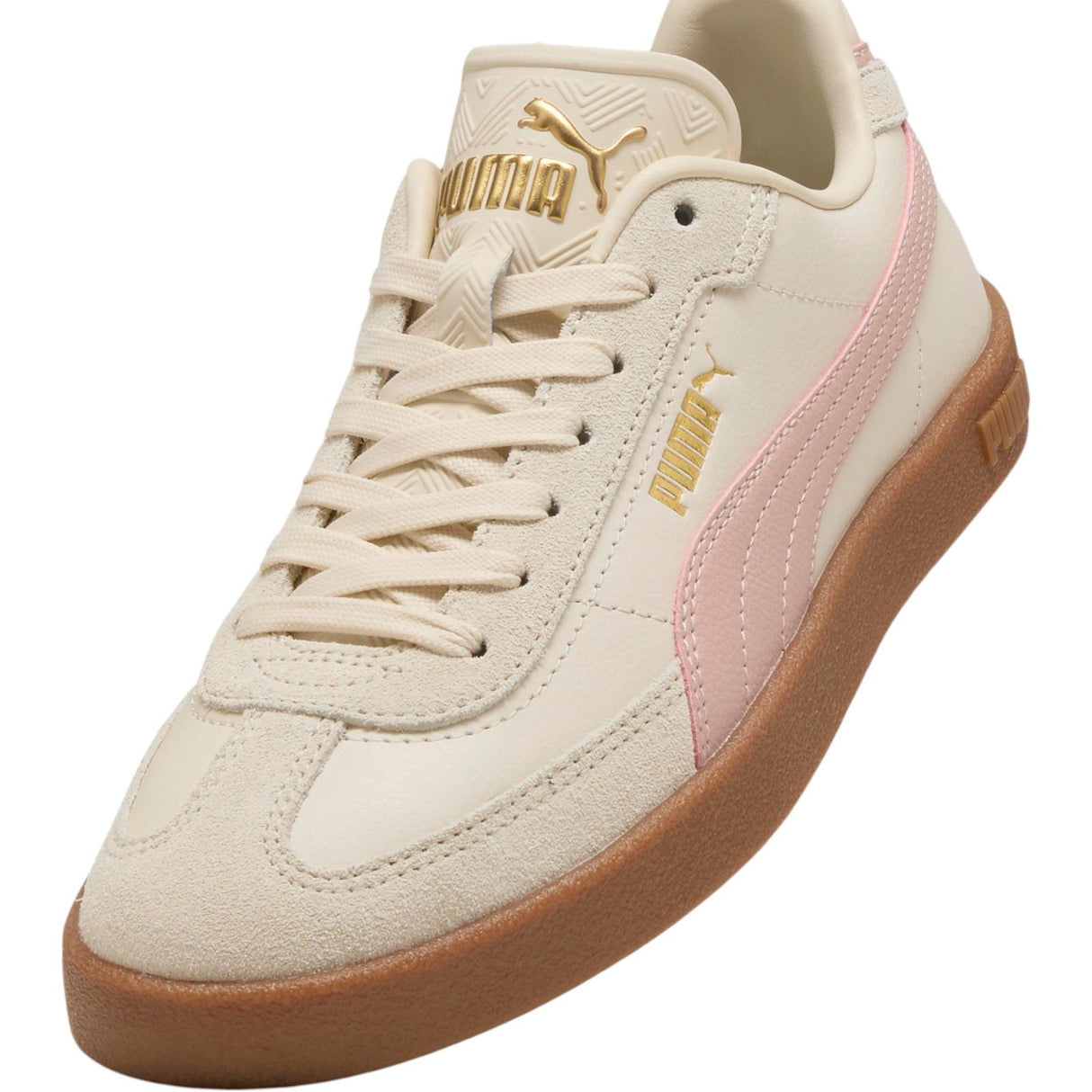 Puma Club II Era Womens Regular-Fit Lace Sneakers Front Side Close-Up View