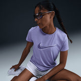 Nike One Swoosh Womens Tee Purple
