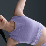 NIKE NP DF Wmns Crop Tank AOP Purple