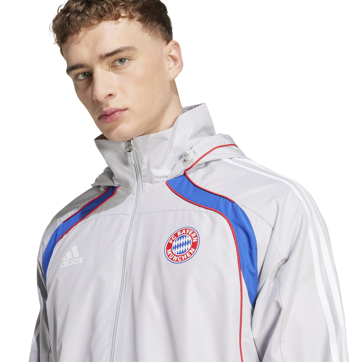 adidas FC Bayern Football Full-Zip Windbreaker Jacket