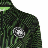 Castore FAI Ireland Football 2025/26 Womens Half-Zip Pre-Match Top Close-Up Ireland Football Logo View