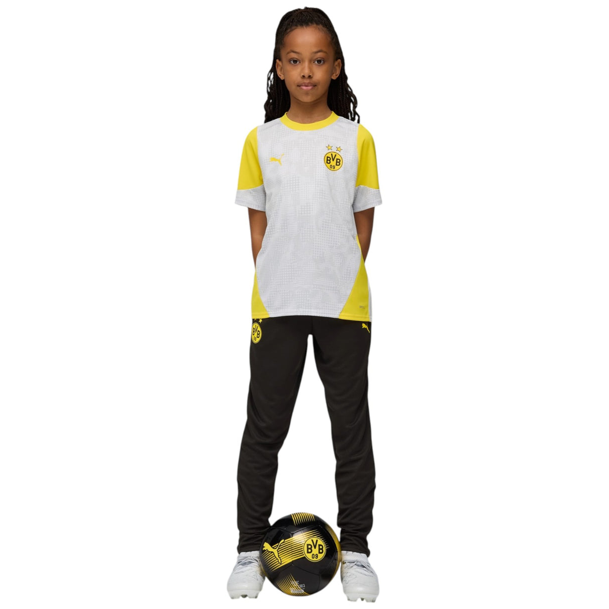 Puma BVB Football 2025/26 Kids Short Sleeved Training Jersey