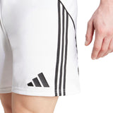 adidas Manchester United Football 2025/26 Adults Home Shorts Close-Up Model Logo View
