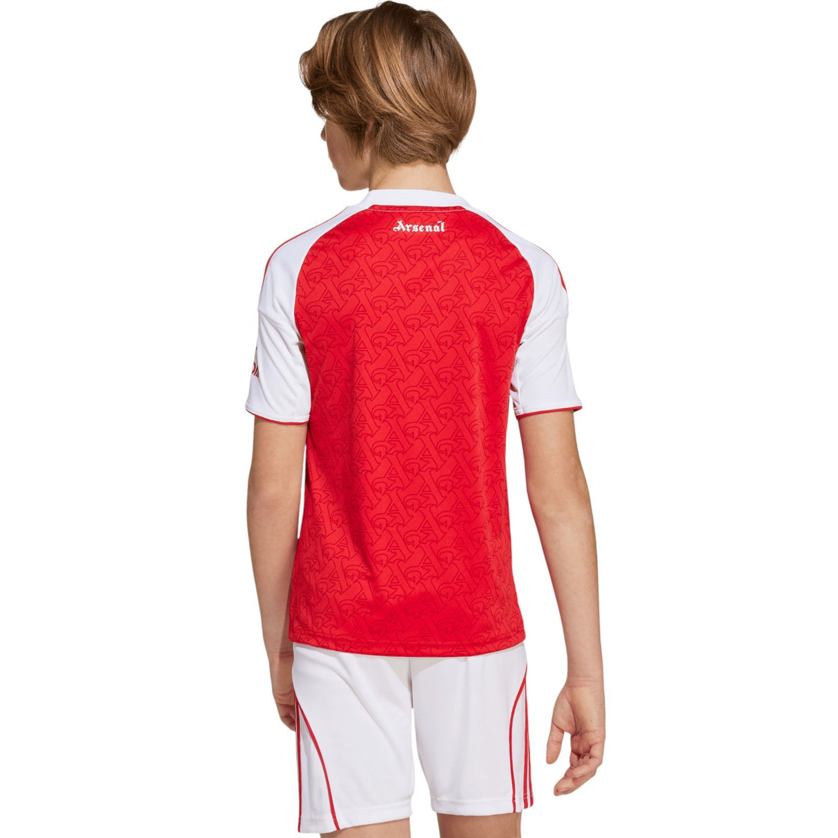 adidas Arsenal Football 2025/26 Kids Short Sleeved Home Jersey Model Back View