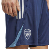 adidas Arsenal Football Tiro 2025/26 Adults Training Short Model Close-Up Front Side View