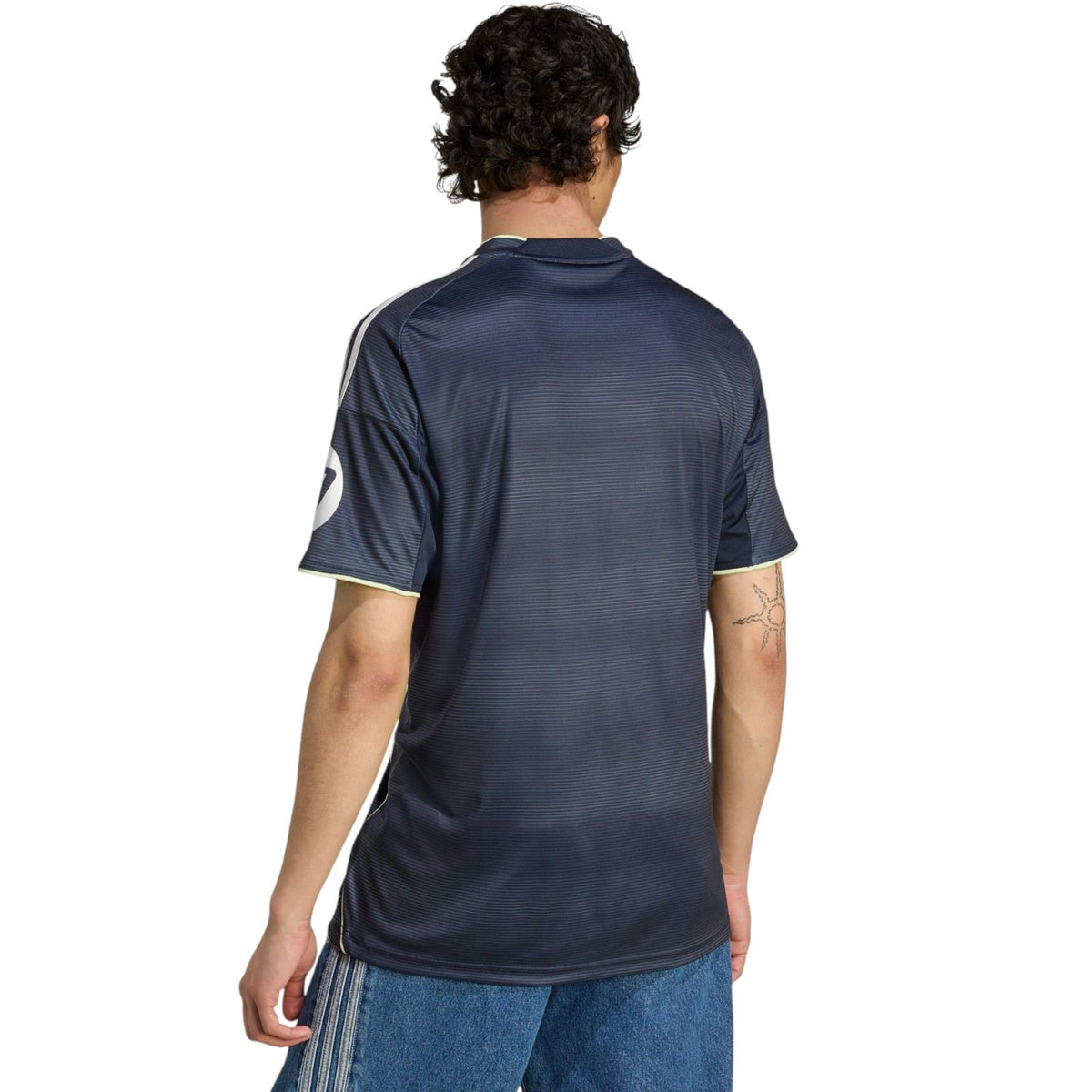 adidas Real Madrid Football 2025/26 Adults Short Sleeved Away Jersey Model Back View