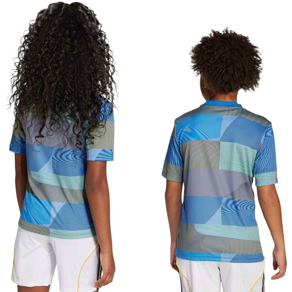 adidas Real Madrid Football 2025/26 Kids Pre-Match Jersey Models Back View
