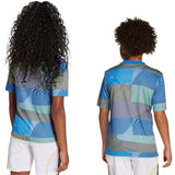 adidas Real Madrid Football 2025/26 Kids Pre-Match Jersey Models Back View
