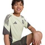 adidas Real Madrid Football 2025/26 Kids Training Jersey Model Front Side Close-Up View
